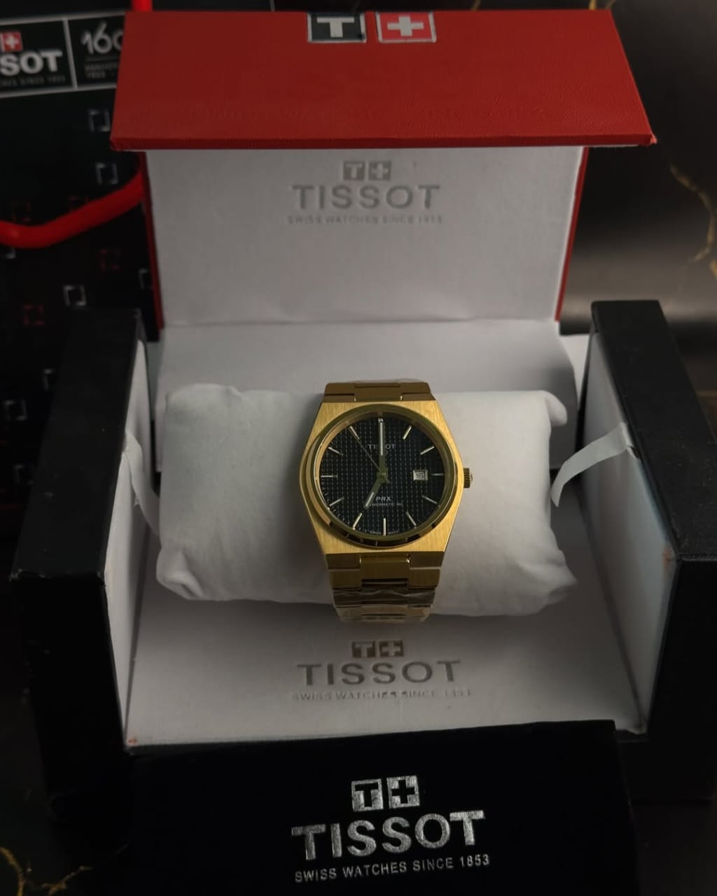 Tissot - PRX Black Textured