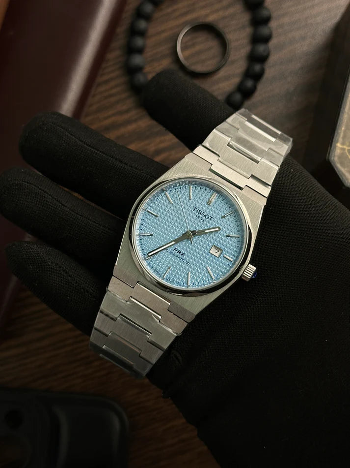 Tissot - PRX Ice Blue Textured