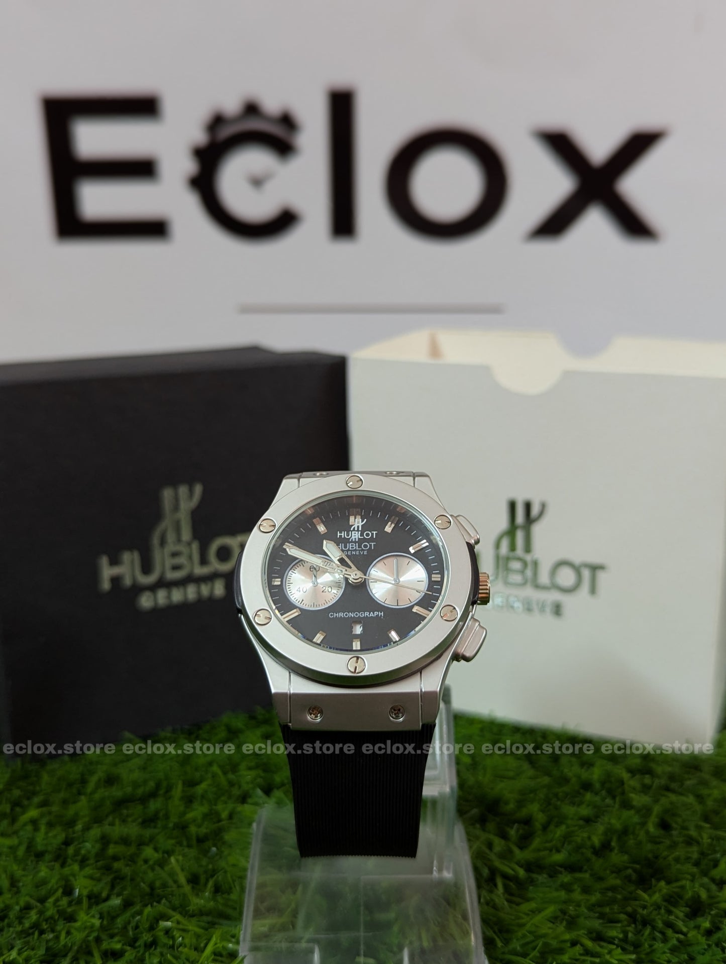Hublot - Black Dial & Rubber Strap