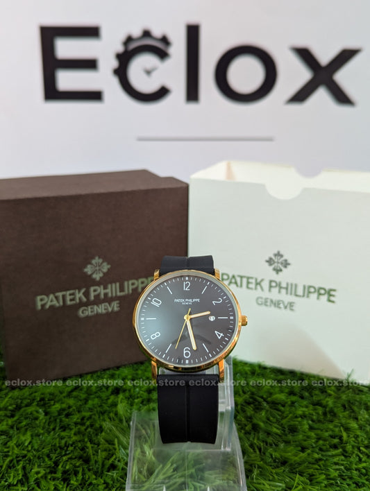 Patek Philippe Genève - Classic Black Dial with Golden Touch