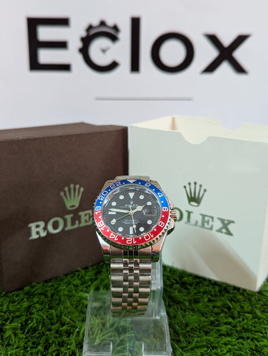 Rolex GMT Silver - Pepsi Edition