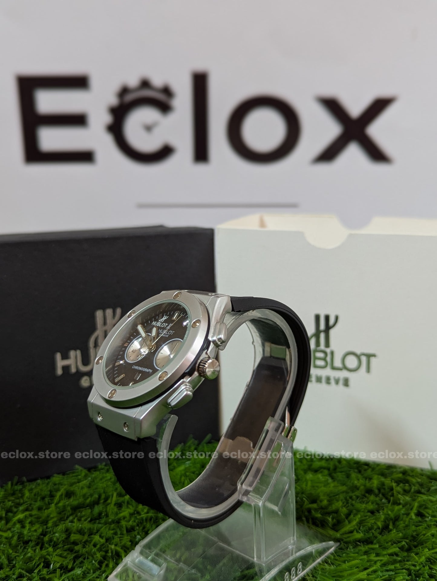 Hublot - Black Dial & Rubber Strap