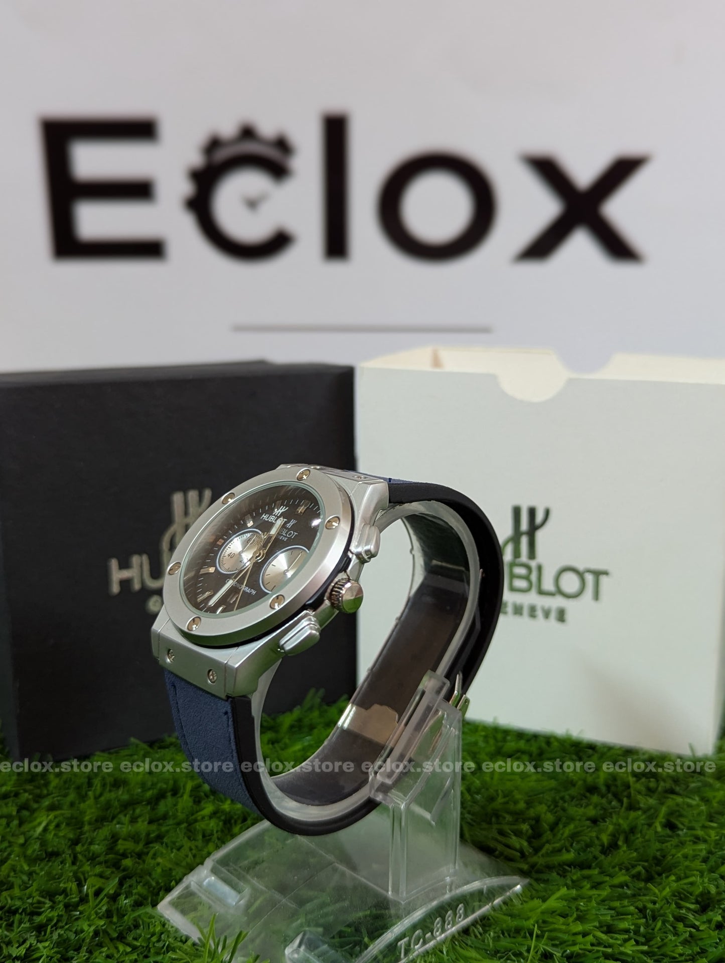 Hublot - Blue Dial & Blue Leather Strap