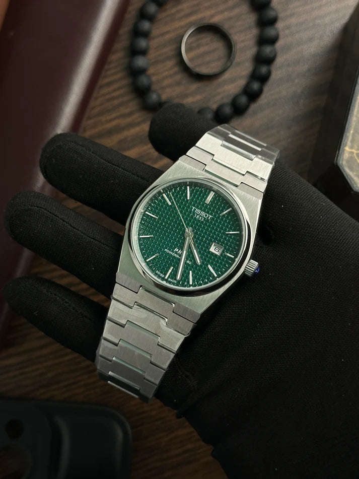Tissot - PRX Green Textured