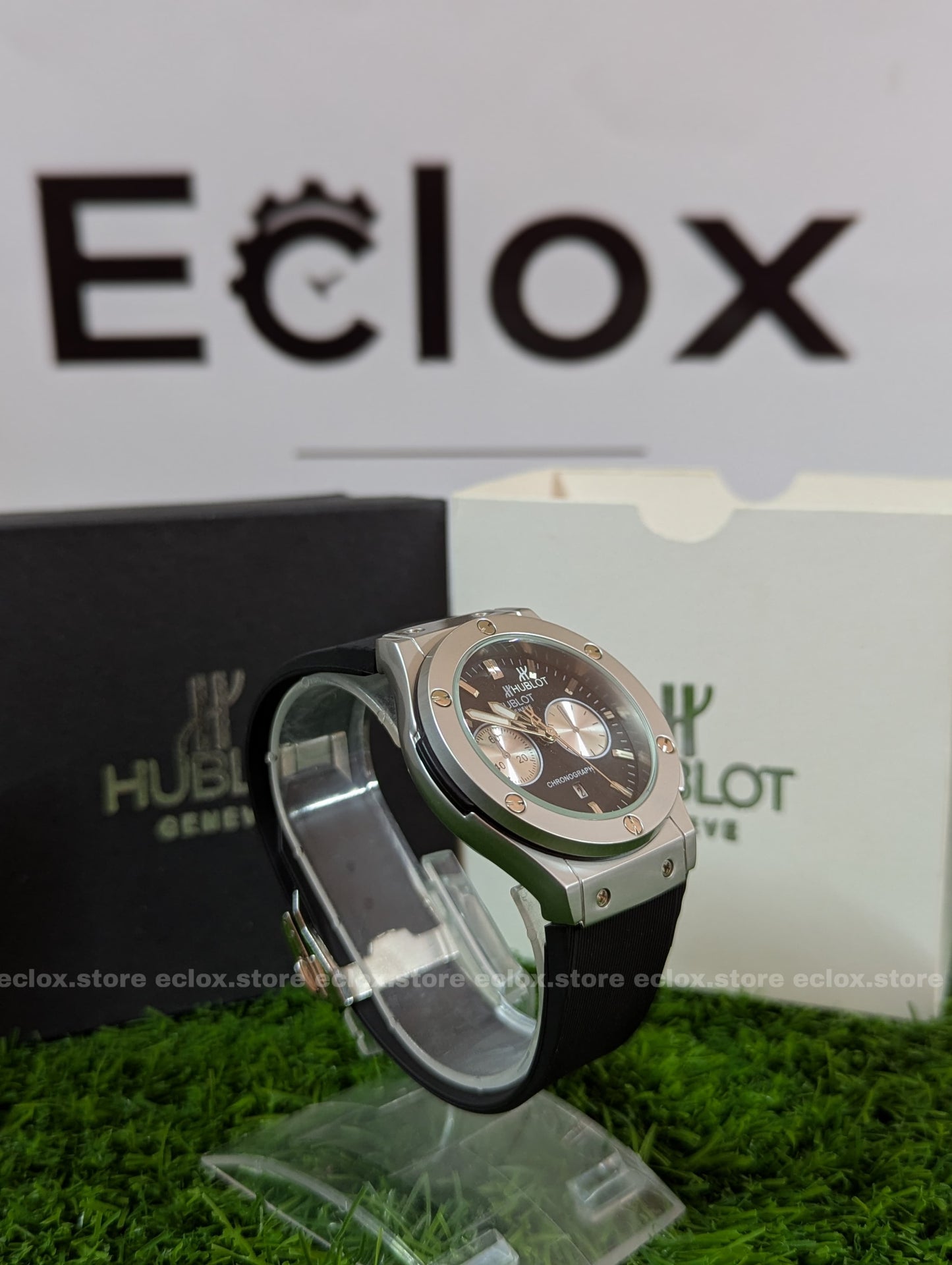 Hublot - Black Dial & Rubber Strap