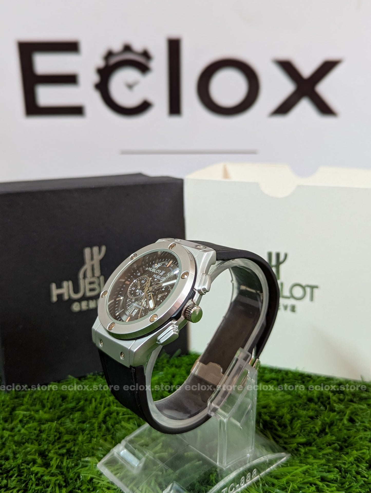 Hublot - Black Dial & Leather Strap