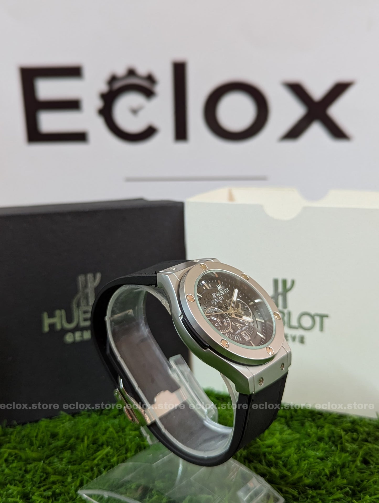 Hublot - Black Dial & Leather Strap